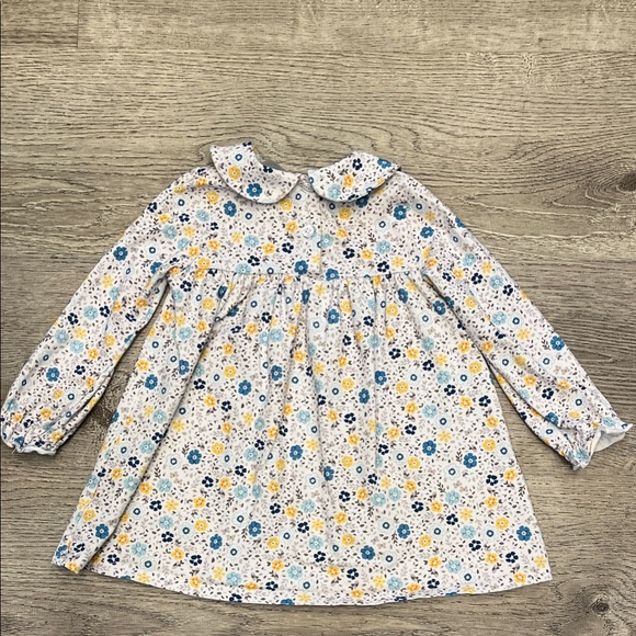 Stitchy Fish Floral Long Sleeve Girl’s Dress Size 4T - Picture 3 of 5